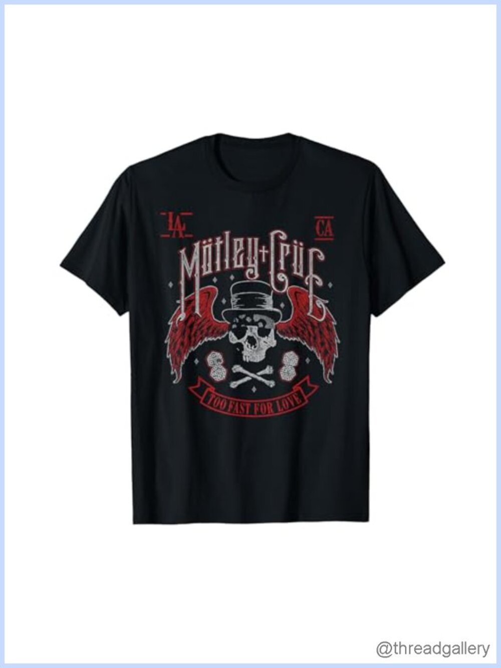 Official Mötley Crüe Bikers Skull Graphic Band T-Shirt Classic Fit